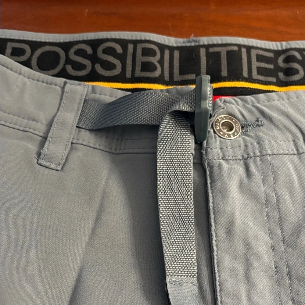 Gerry Light Blue Flat Front Men Shorts 38 waistband